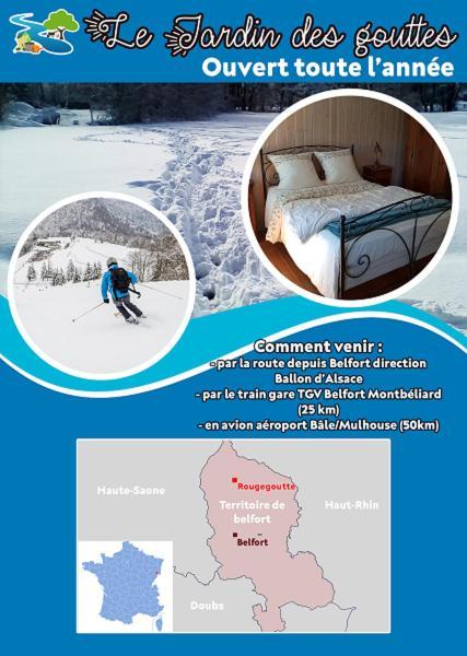 Bed and Breakfast Le Jardin Des Gouttes Rougegoutte Zewnętrze zdjęcie